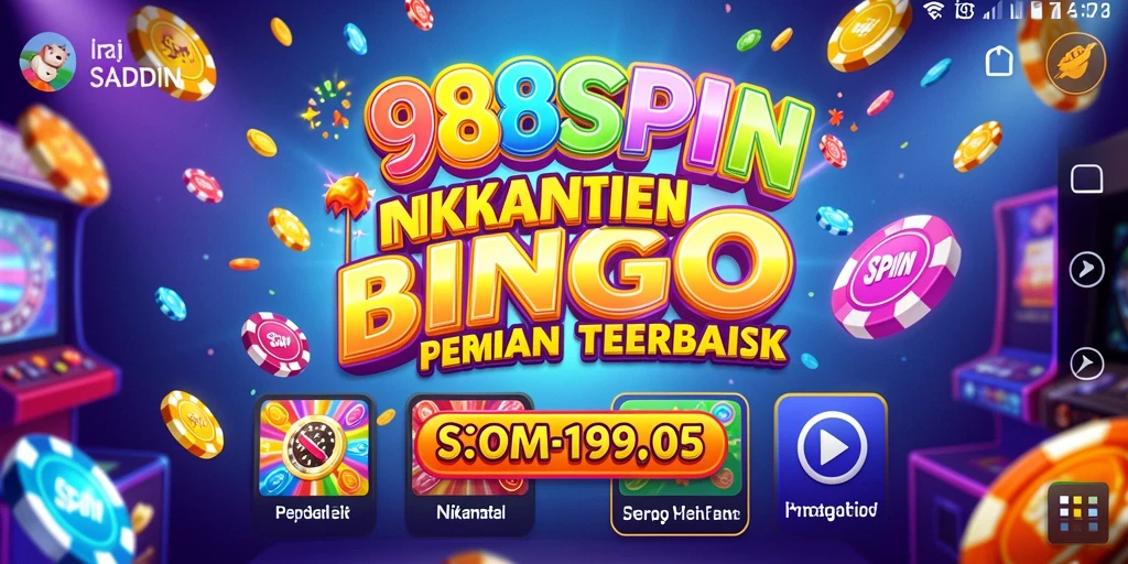 Tampilan utama gameplay Bingo di 988SPIN yang seru dan interaktif.