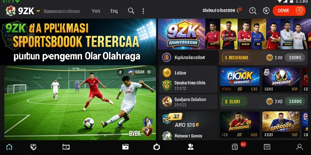 Screenshot gameplay Sportsbook 9ZK yang menarik dan interaktif.