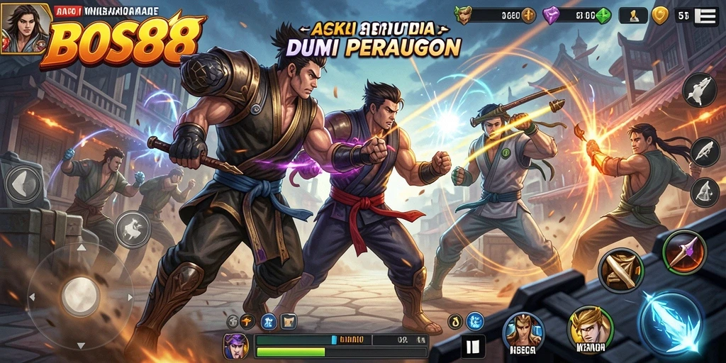 Tampilan gameplay BOS88 yang menegangkan dan penuh aksi.