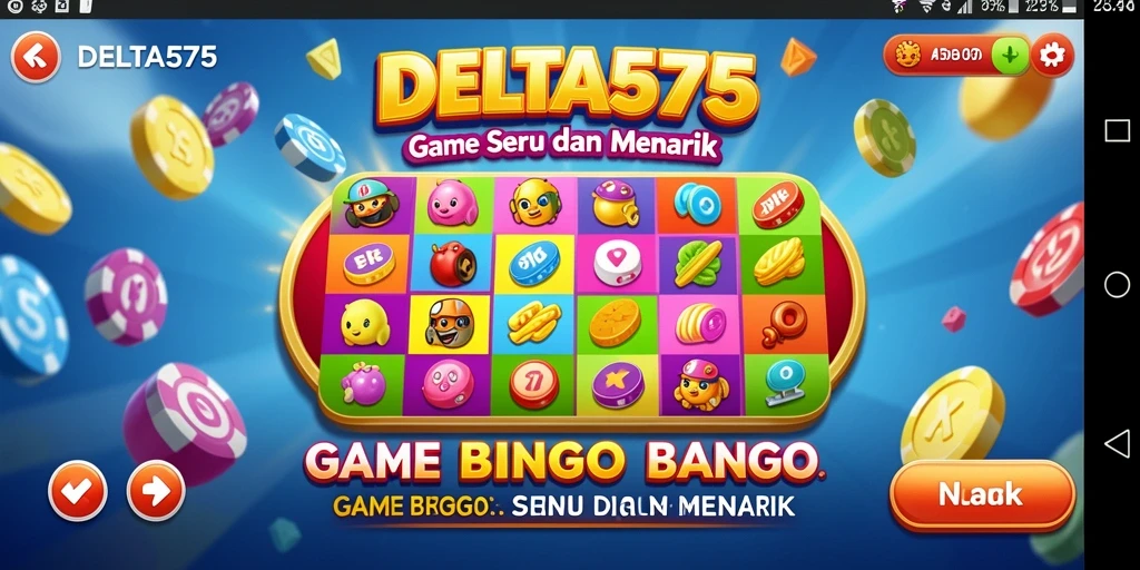 Screenshot gameplay DELTA575 yang menunjukkan keseruan Bingo.