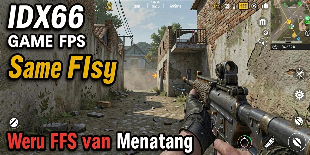 Tampilan gameplay FPS yang mendebarkan dari IDX66.