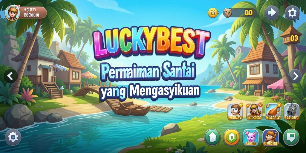 Tampilan gameplay seru dari LUCKYBEST yang penuh warna.