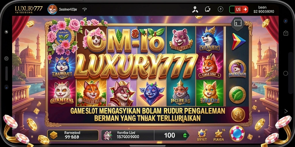 Tampilan gameplay LUXURY777 yang menarik dan penuh warna.