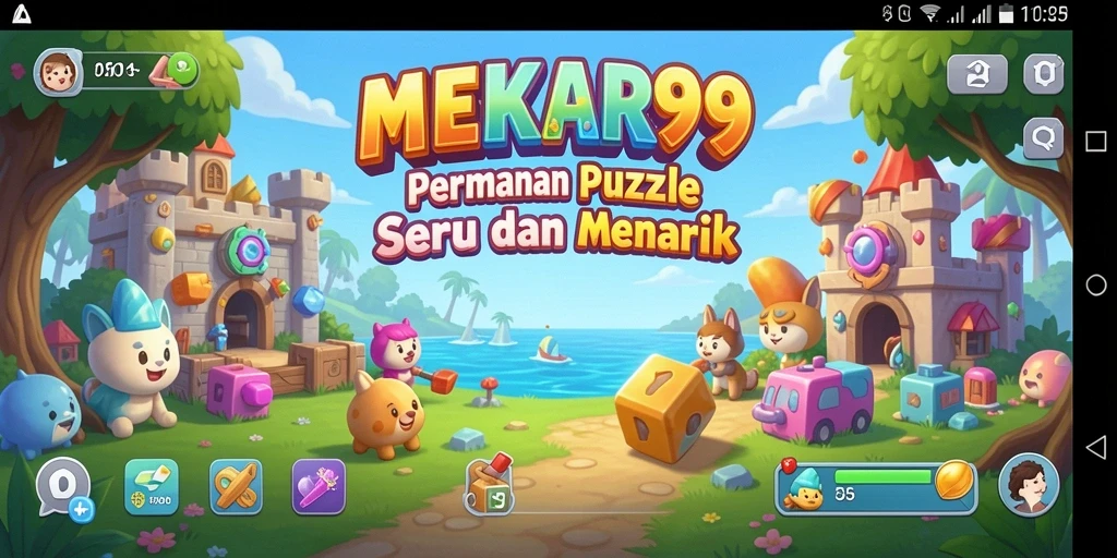 Gameplay seru di MEKAR99 dengan berbagai tantangan Puzzle.
