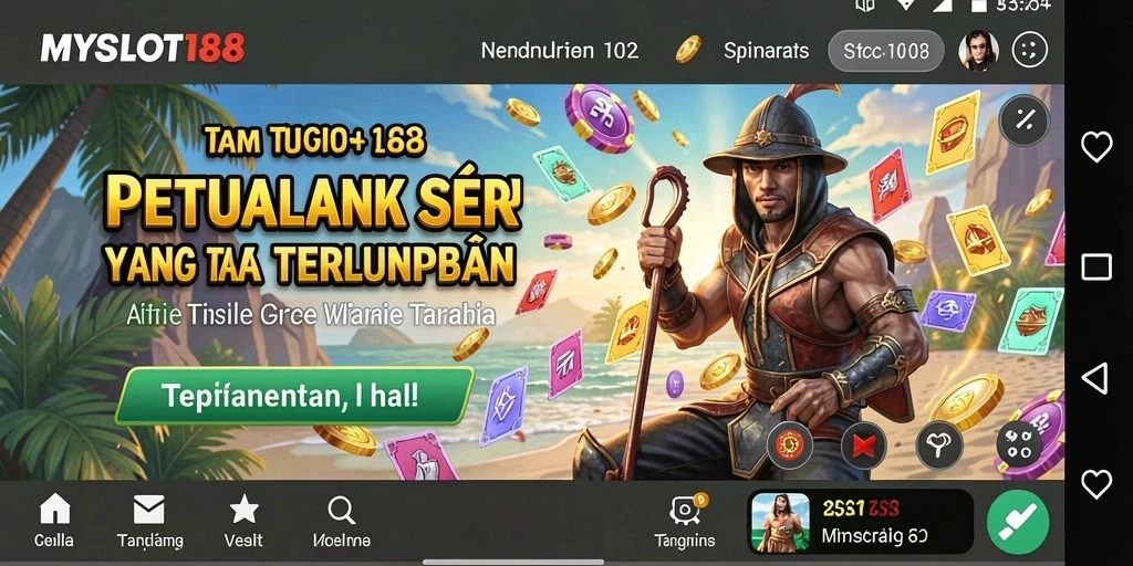 Screenshot gameplay MYSLOT188 yang menampilkan aksi petualangan seru.