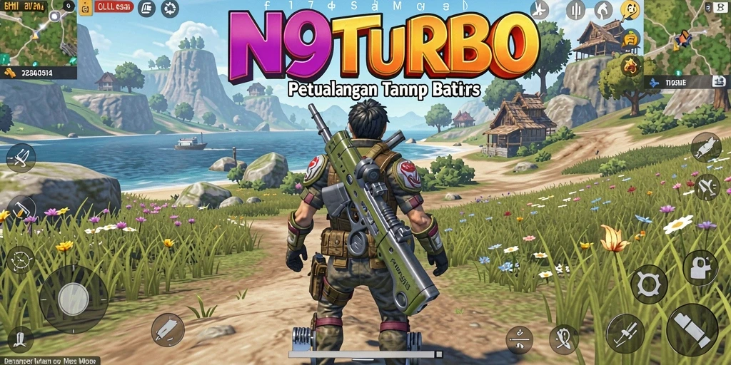 Screenshot gameplay menunjukkan petualangan mendebarkan di dunia terbuka.