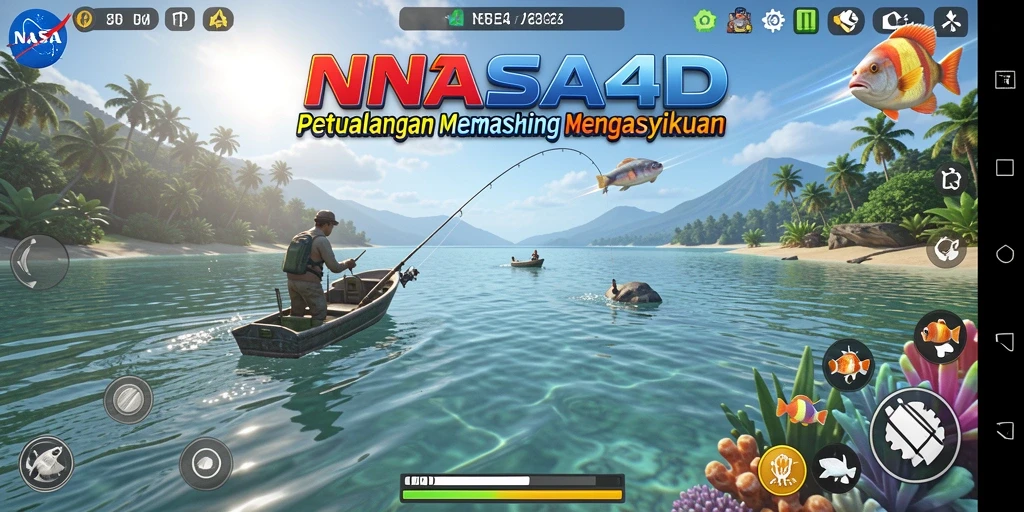 Gameplay seru dalam NASA4D yang menghadirkan pengalaman memancing nyata.