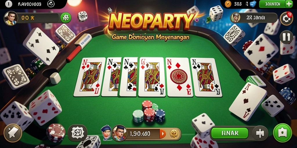 Tampilan gameplay seru dan menantang di NEOPARTY.