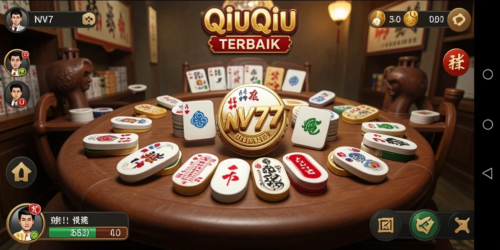 Tampilan gameplay QiuQiu yang mendebarkan di NV77.