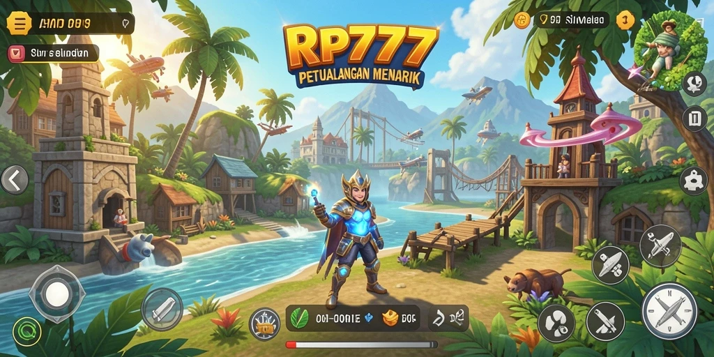 Tampilan gameplay seru dari RP777 yang menarik dan interaktif.