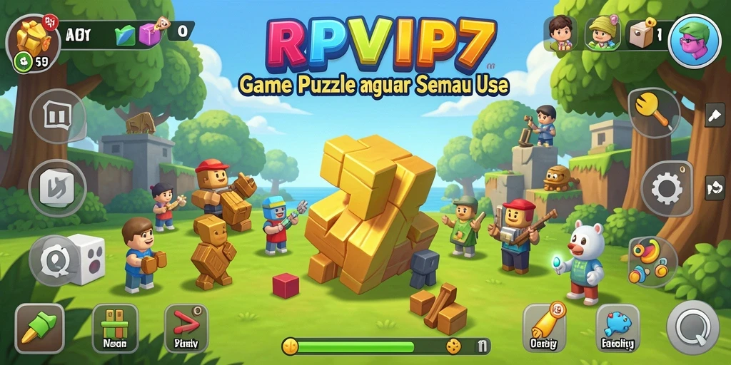Screenshot gameplay RPVIP7 menampilkan teka-teki yang menantang.