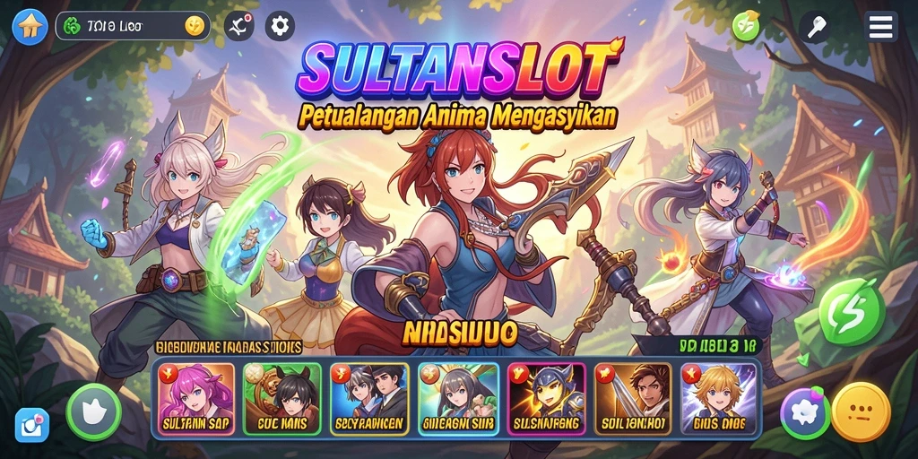 Tampilan gameplay menarik di SULTANSLOT dengan karakter Anime nan cantik.