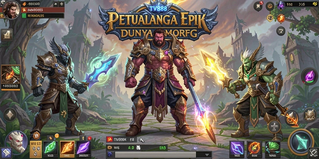 Gameplay TV888 yang menakjubkan di dunia MMORPG.
