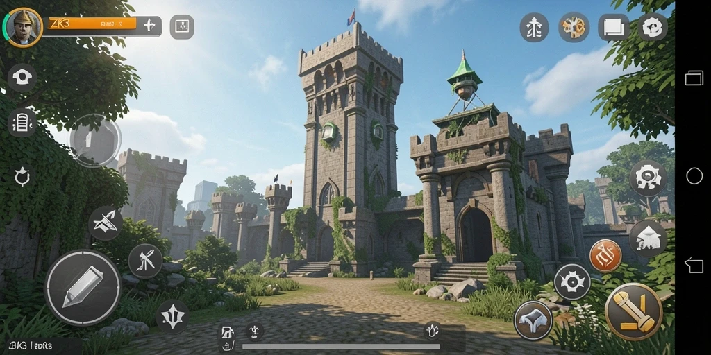 Screenshot ZK3 menampilkan aksi menegangkan dalam Tower Defense.
